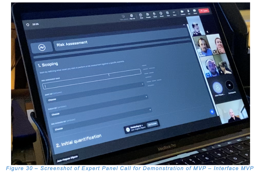 Figure 2 Screenshot of Expert Panel session for validating the MVP